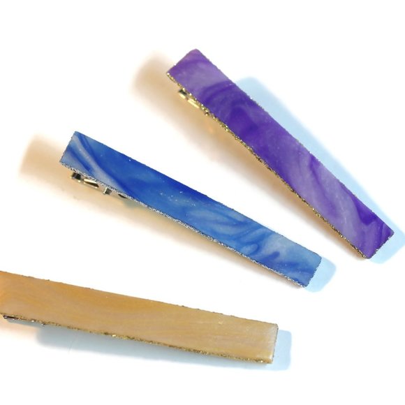 Sheer Color Trio Alligator Clips - Picture 1 of 6